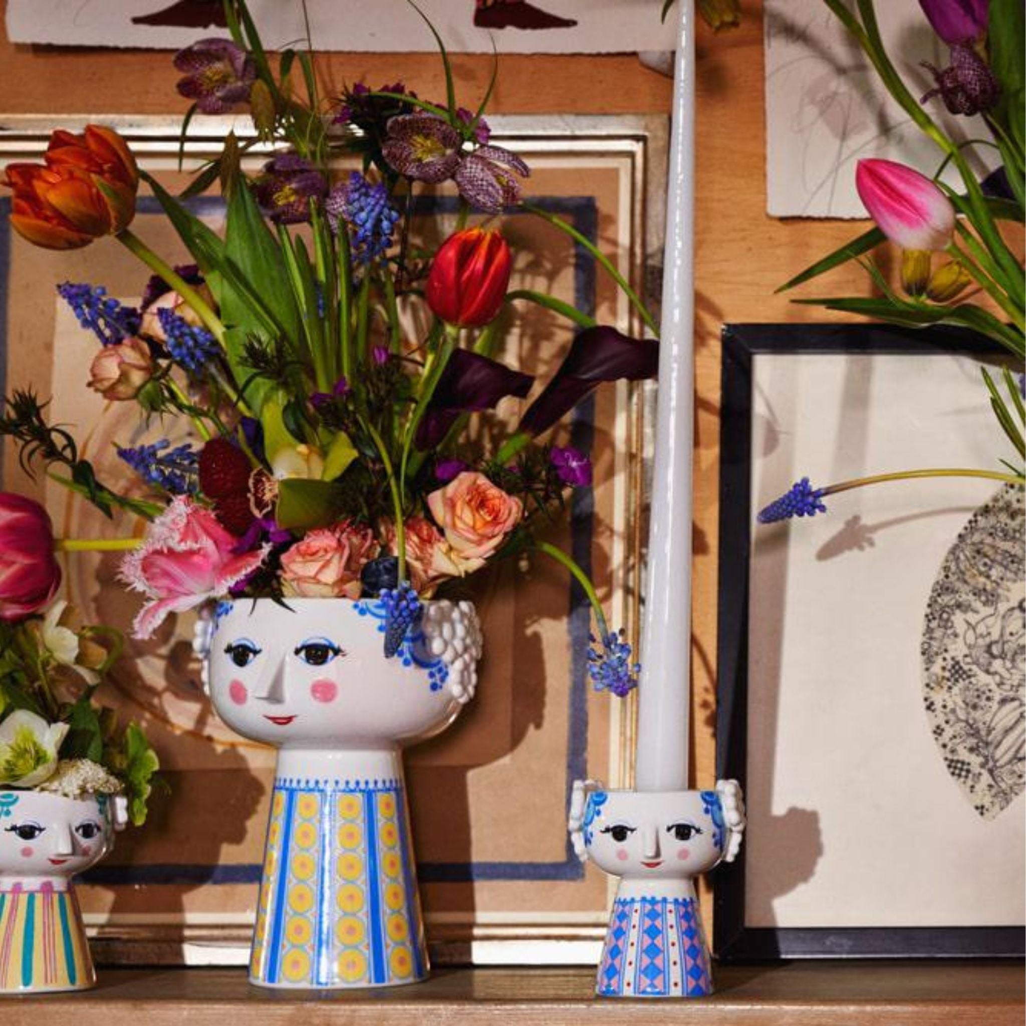 Eva Candle Holder - Valley Variety - Bjørn Wiinblad