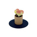 Flower pot atop of 8 inch round coaster 