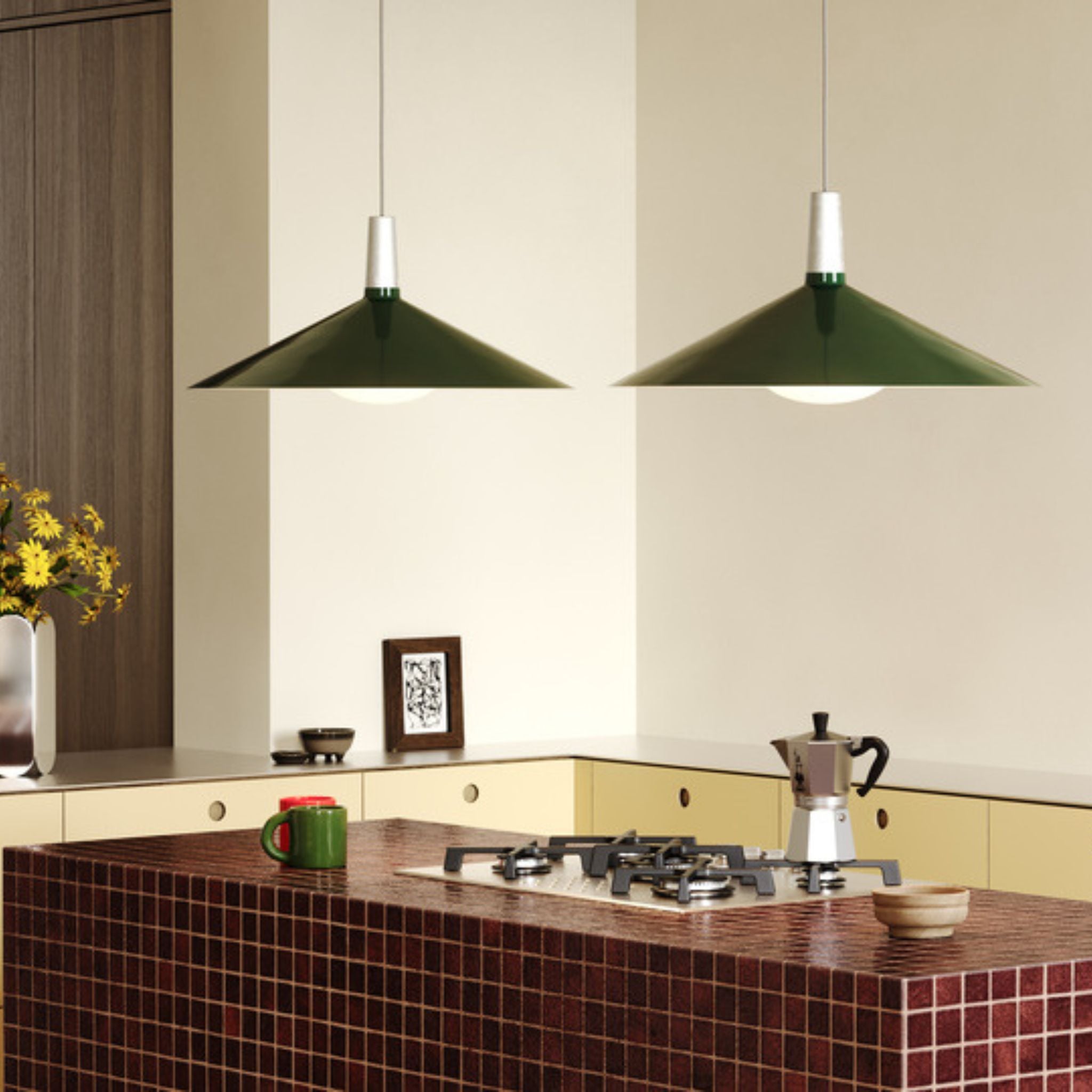 Bower Pendant Light Large with Oval II Bulb