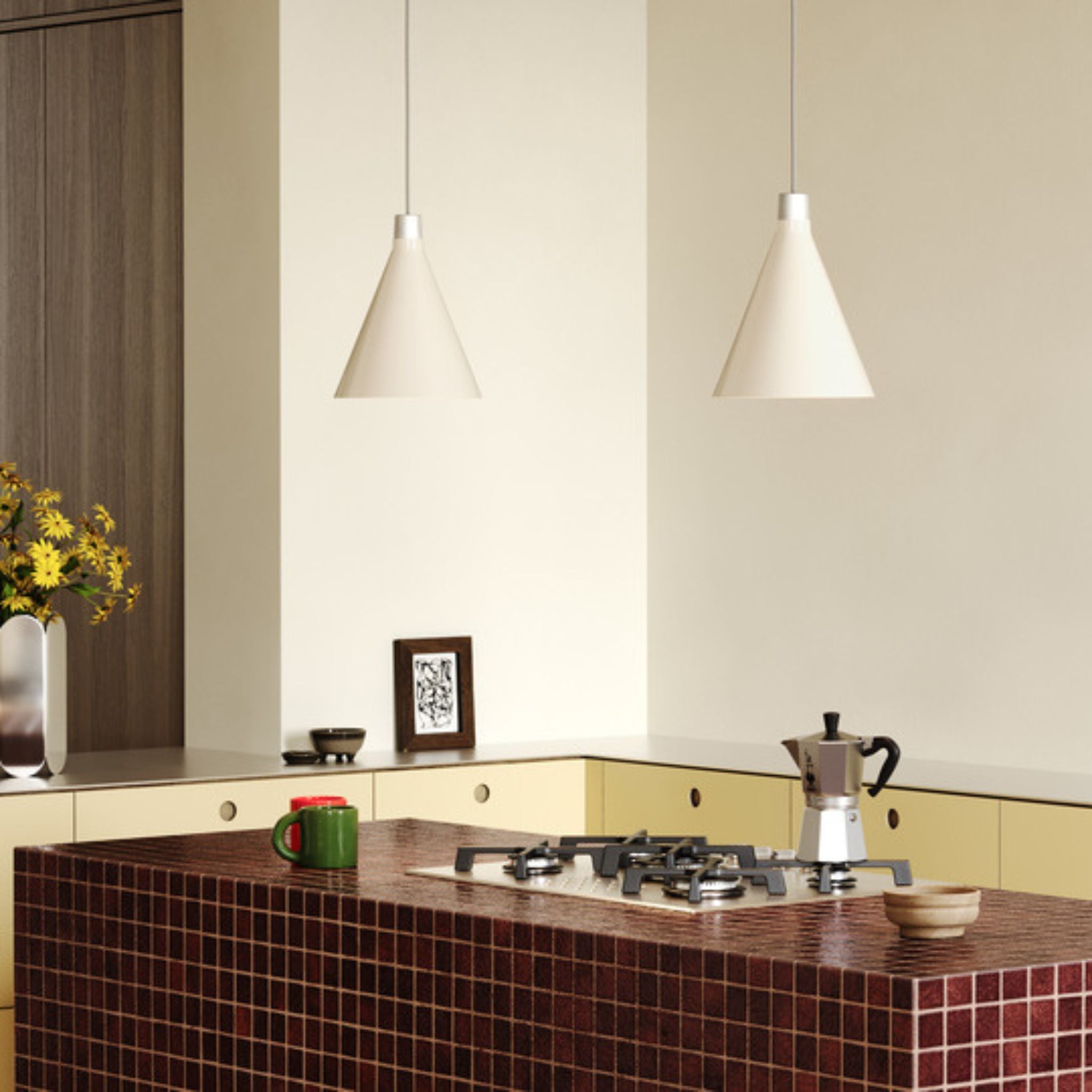 Bower Pendant Light Small with  Sphere III Bulb