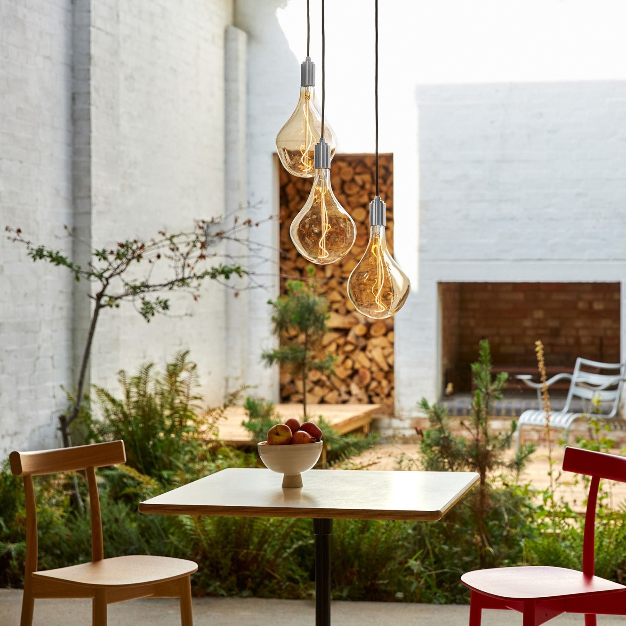 Triple Pendant with Voronoi Bulb - Valley Variety - Tala