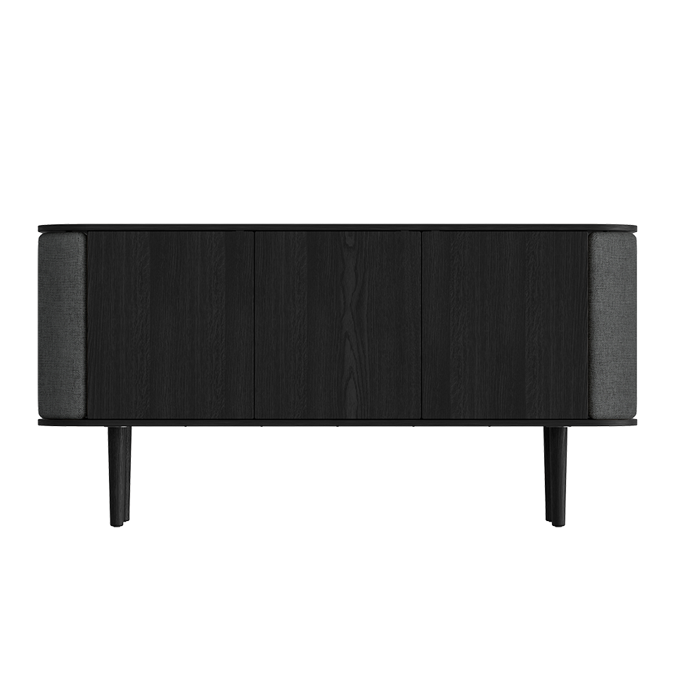Treasures Cabinet 3 Doors, Black Oak