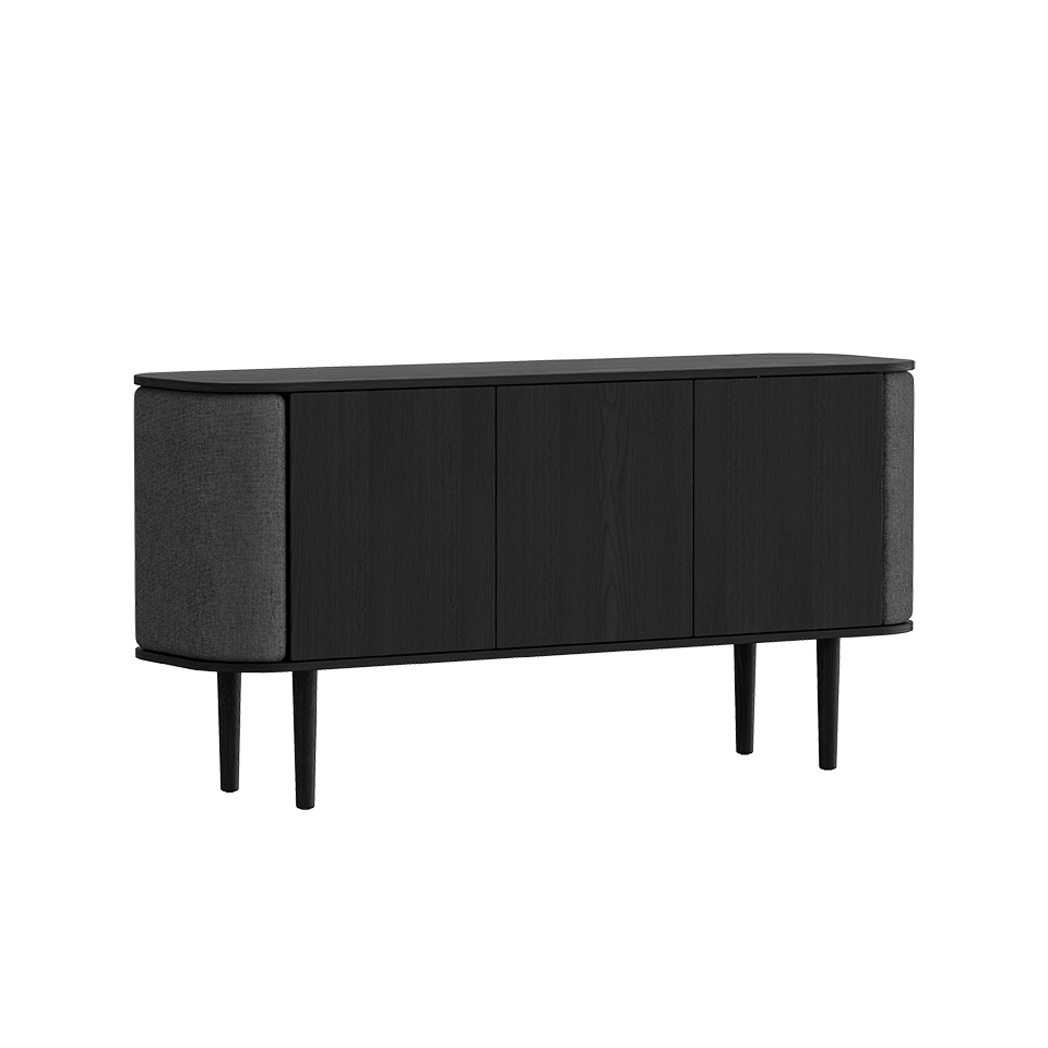 Treasures Cabinet 3 Doors, Black Oak
