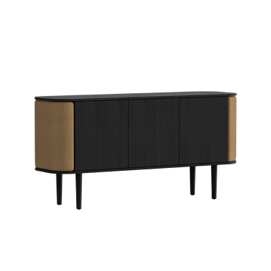 Treasures Cabinet 3 Doors, Black Oak - Valley Variety- Umage