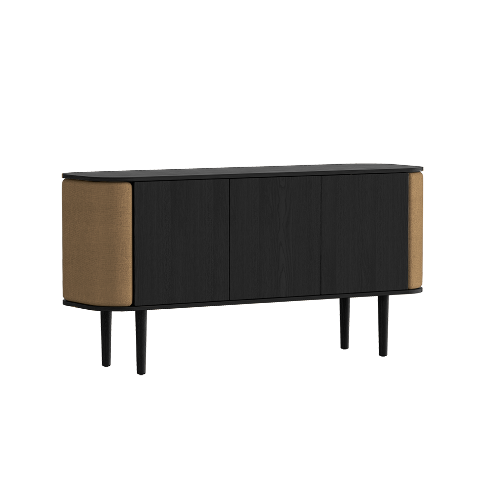 Treasures Cabinet 3 Doors, Black Oak