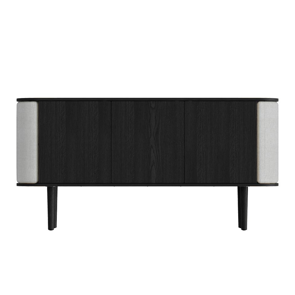 Treasures Cabinet 3 Doors, Black Oak