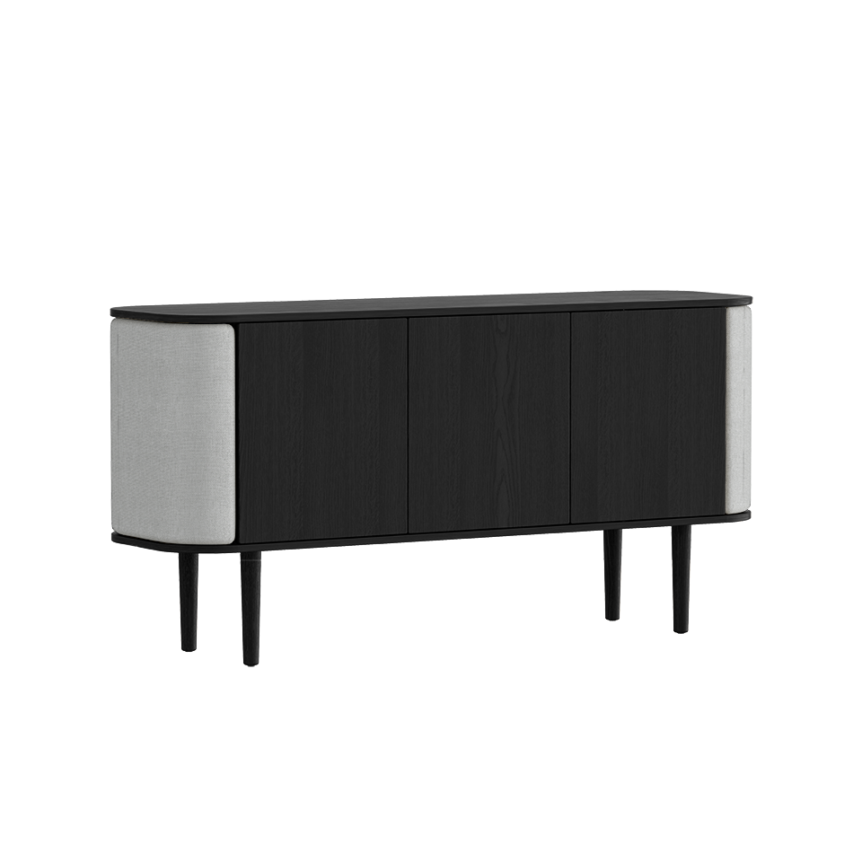 Treasures Cabinet 3 Doors, Black Oak