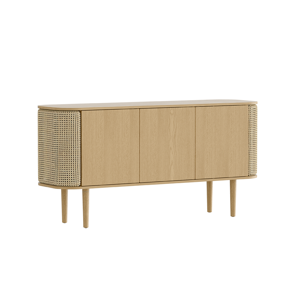 Treasures Cabinet 3 Doors, Oak