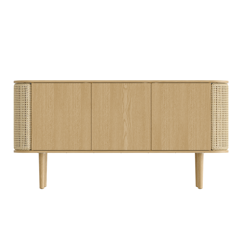 Treasures Cabinet 3 Doors, Oak