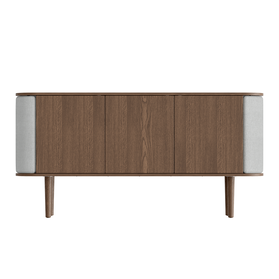 Treasures Cabinet 3 Doors, Dark Oak