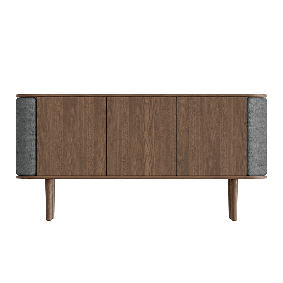 Treasures Cabinet 3 Doors, Dark Oak