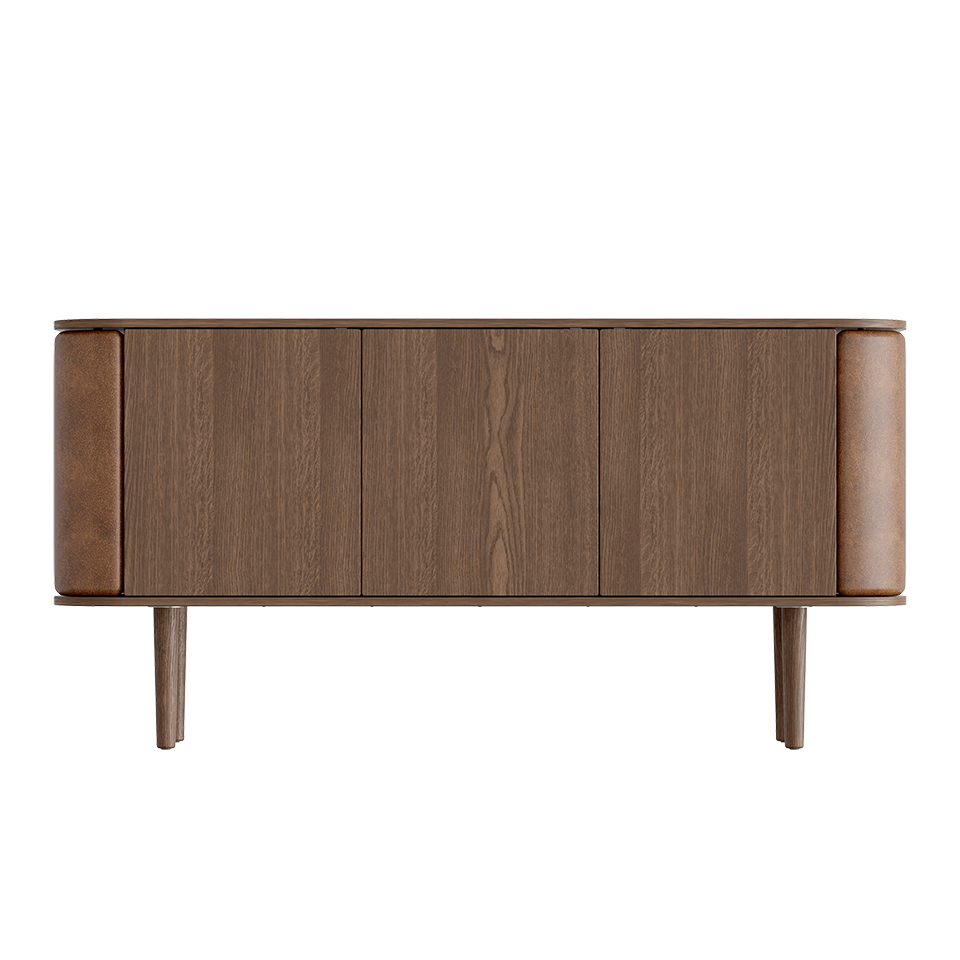 Treasures Cabinet 3 Doors, Dark Oak