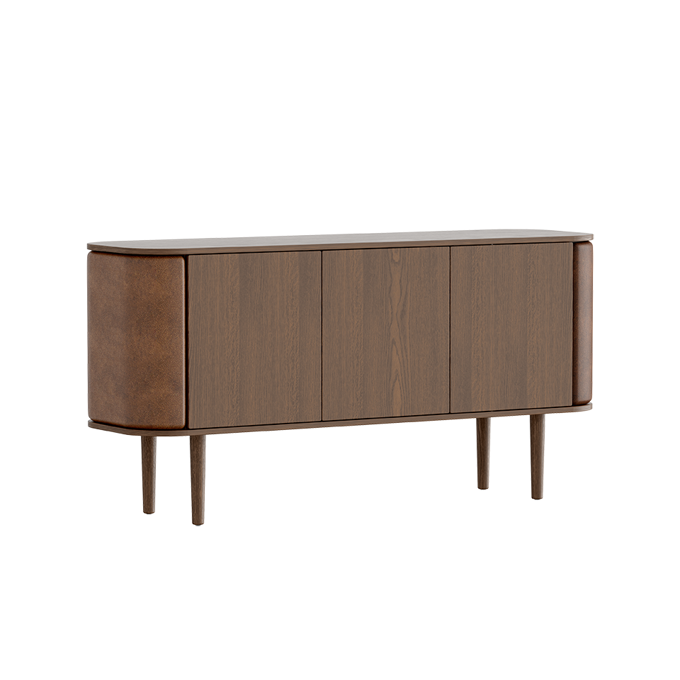 Treasures Cabinet 3 Doors, Dark Oak