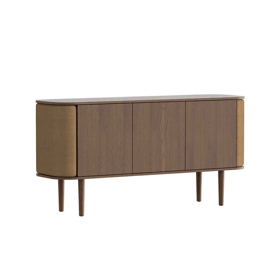 Treasures Cabinet 3 Doors, Dark Oak
