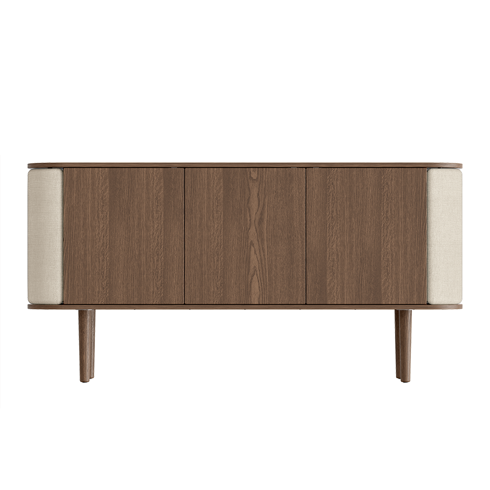 Treasures Cabinet 3 Doors, Dark Oak