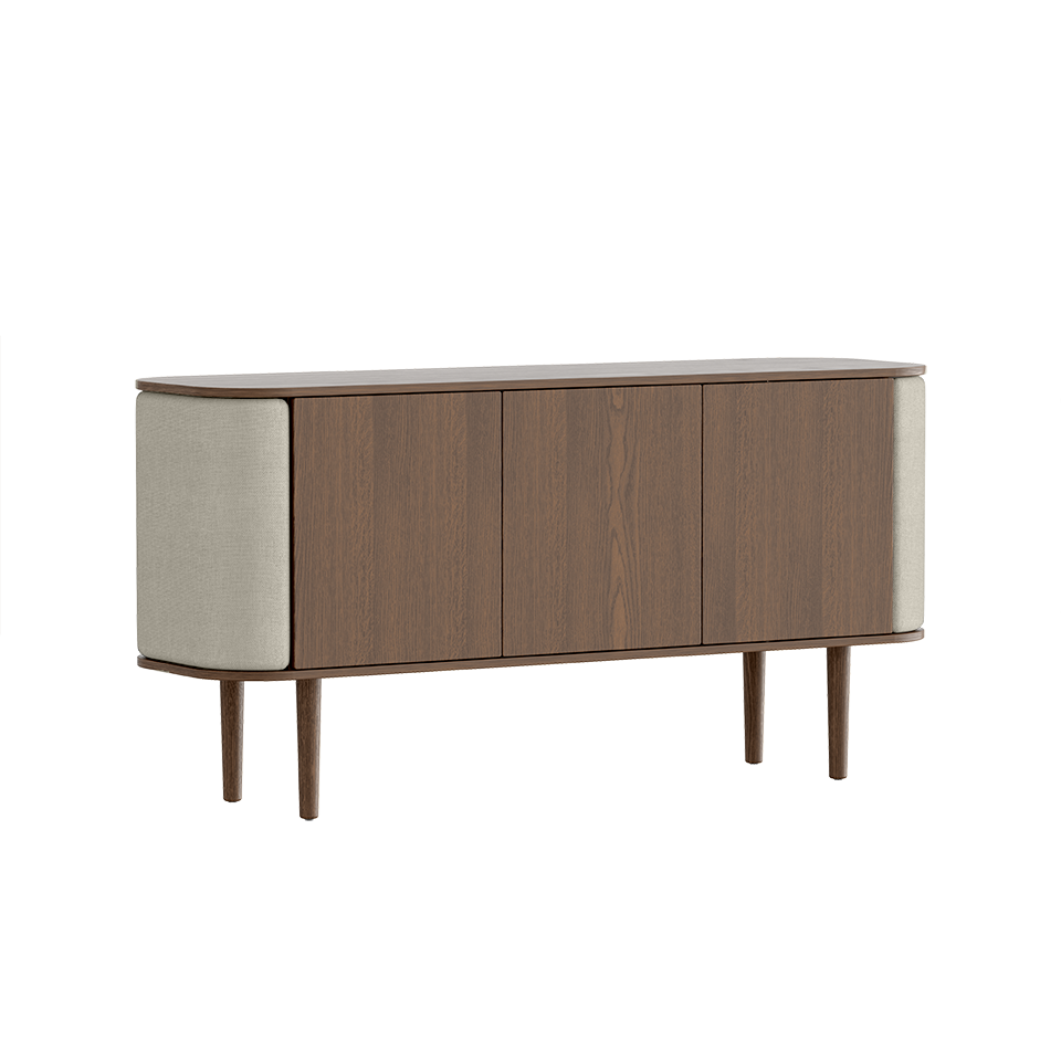 Treasures Cabinet 3 Doors, Dark Oak