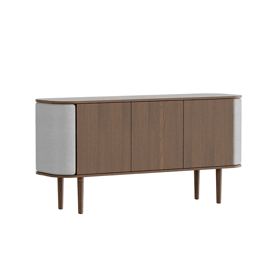 Treasures Cabinet 3 Doors, Dark Oak