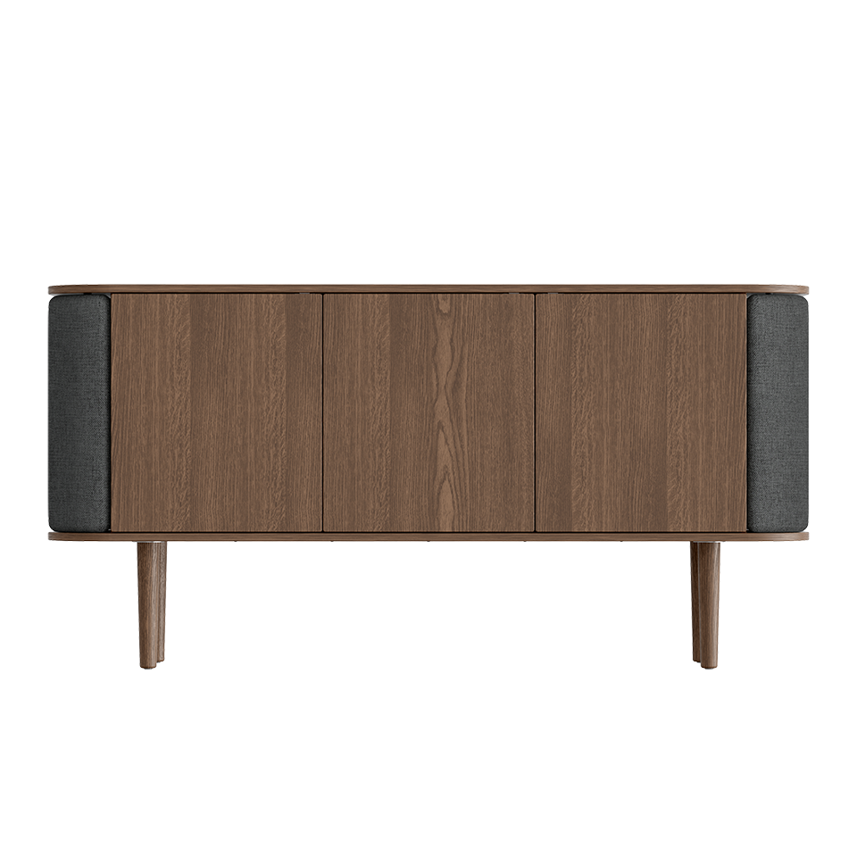 Treasures Cabinet 3 Doors, Dark Oak
