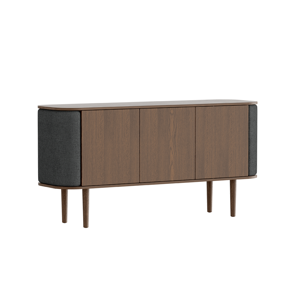 Treasures Cabinet 3 Doors, Dark Oak