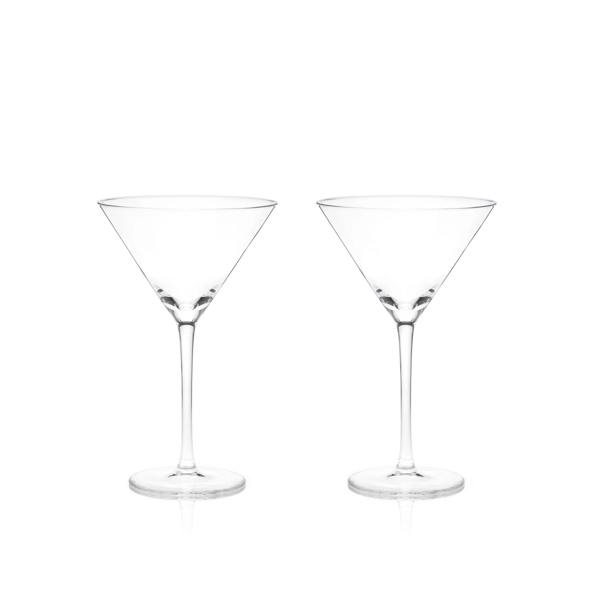 Crystal Martini Glasses, Set of 2 - Valley Variety - Viski