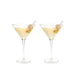 Crystal Martini Glasses, Set of 2 - Valley Variety - Viski