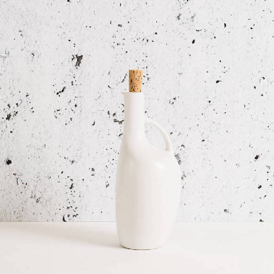 Stoneware Olive Oil Bottle