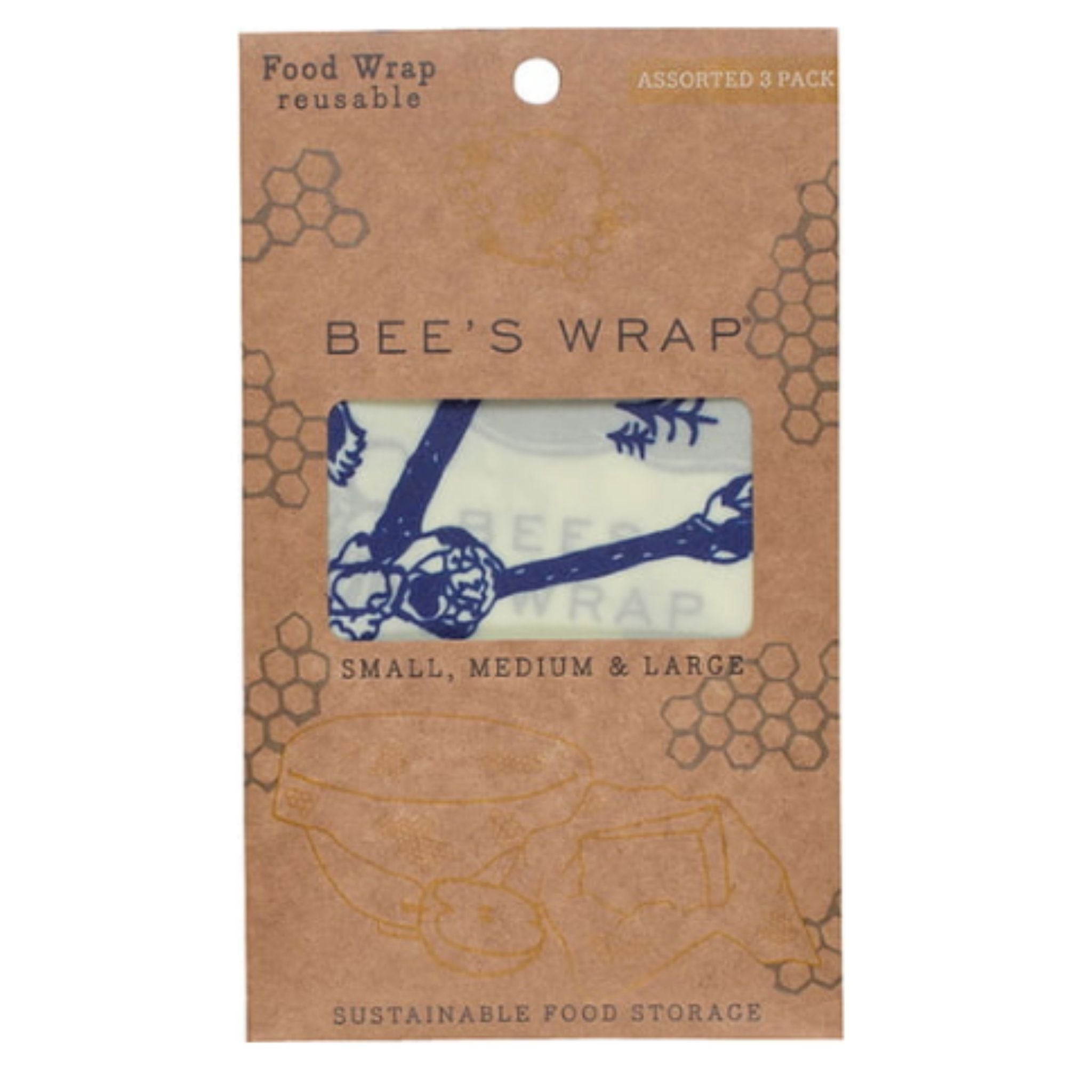 Bee's Wrap Assorted 3 - Pack - Valley Variety - Bee's Wrap