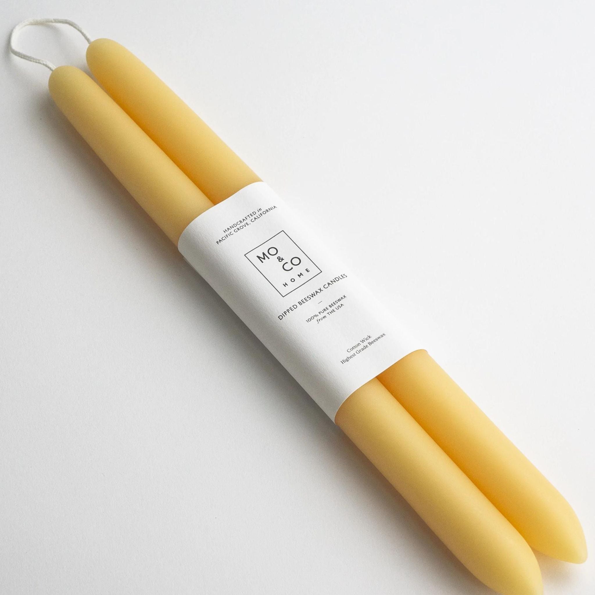 Beeswax Taper Candles 14"