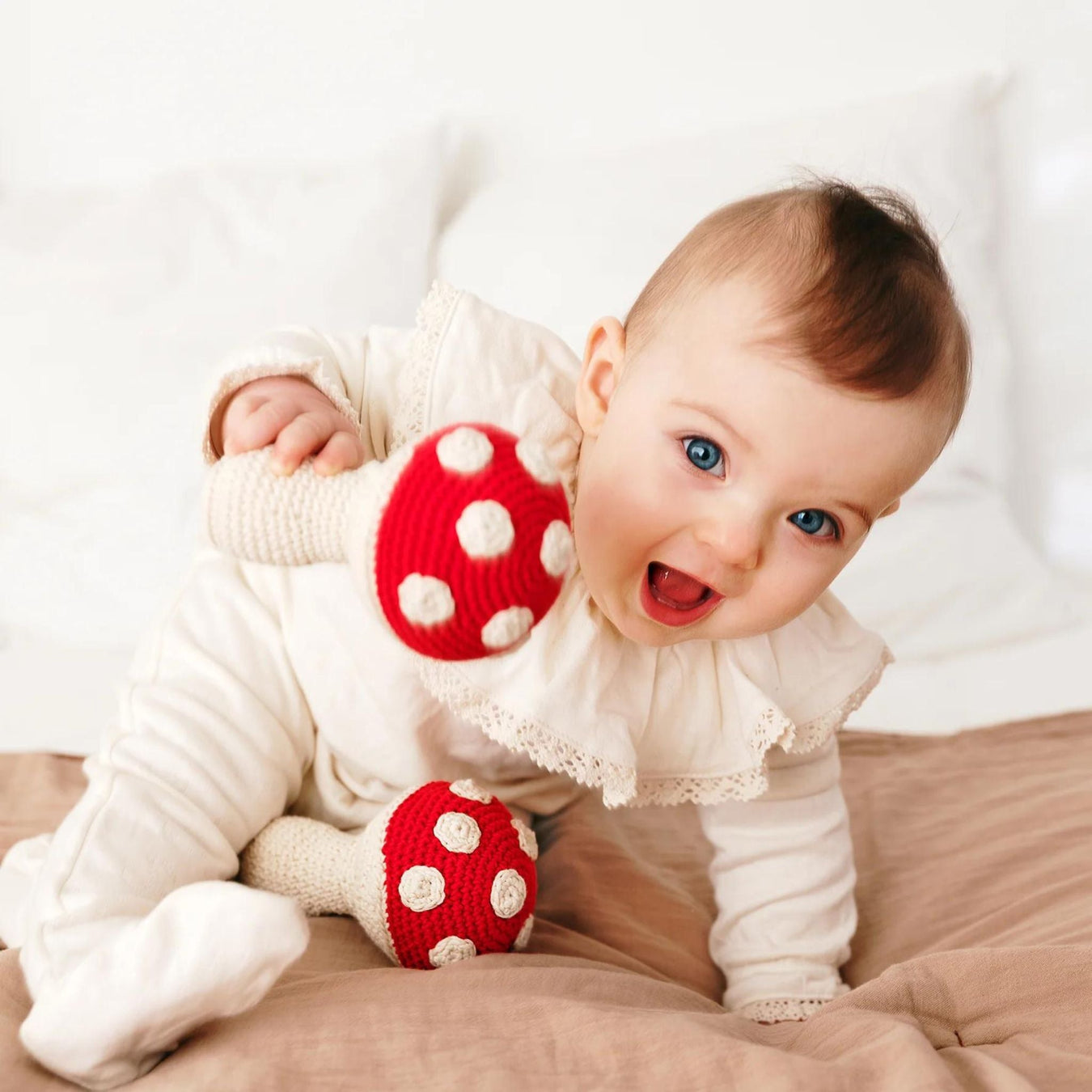Meredith Amanita Rattle - Valley Variety - myum - the veggy toys